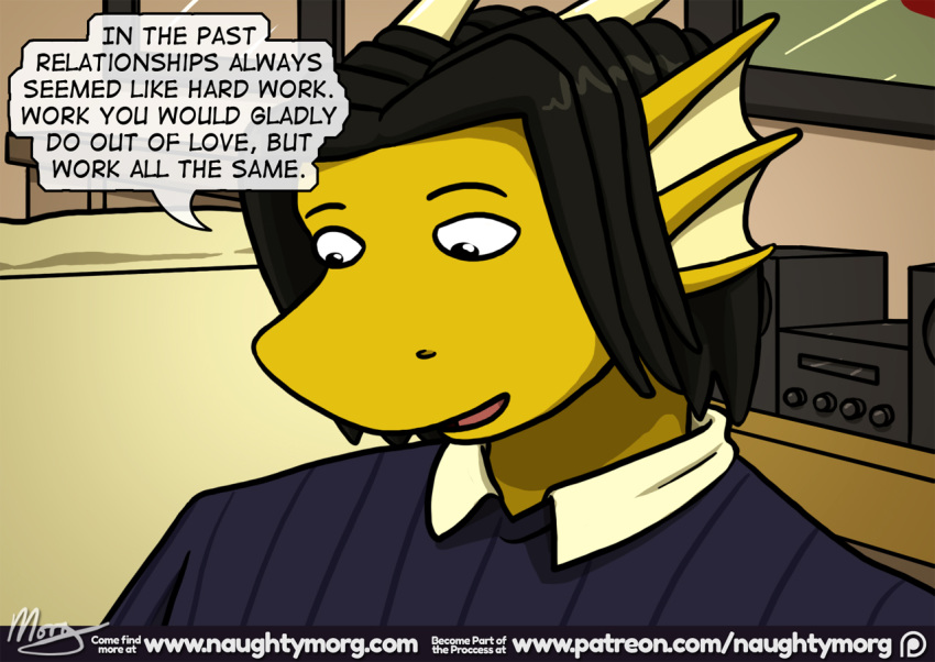 anthro comic dialogue dragon male naughtymorg