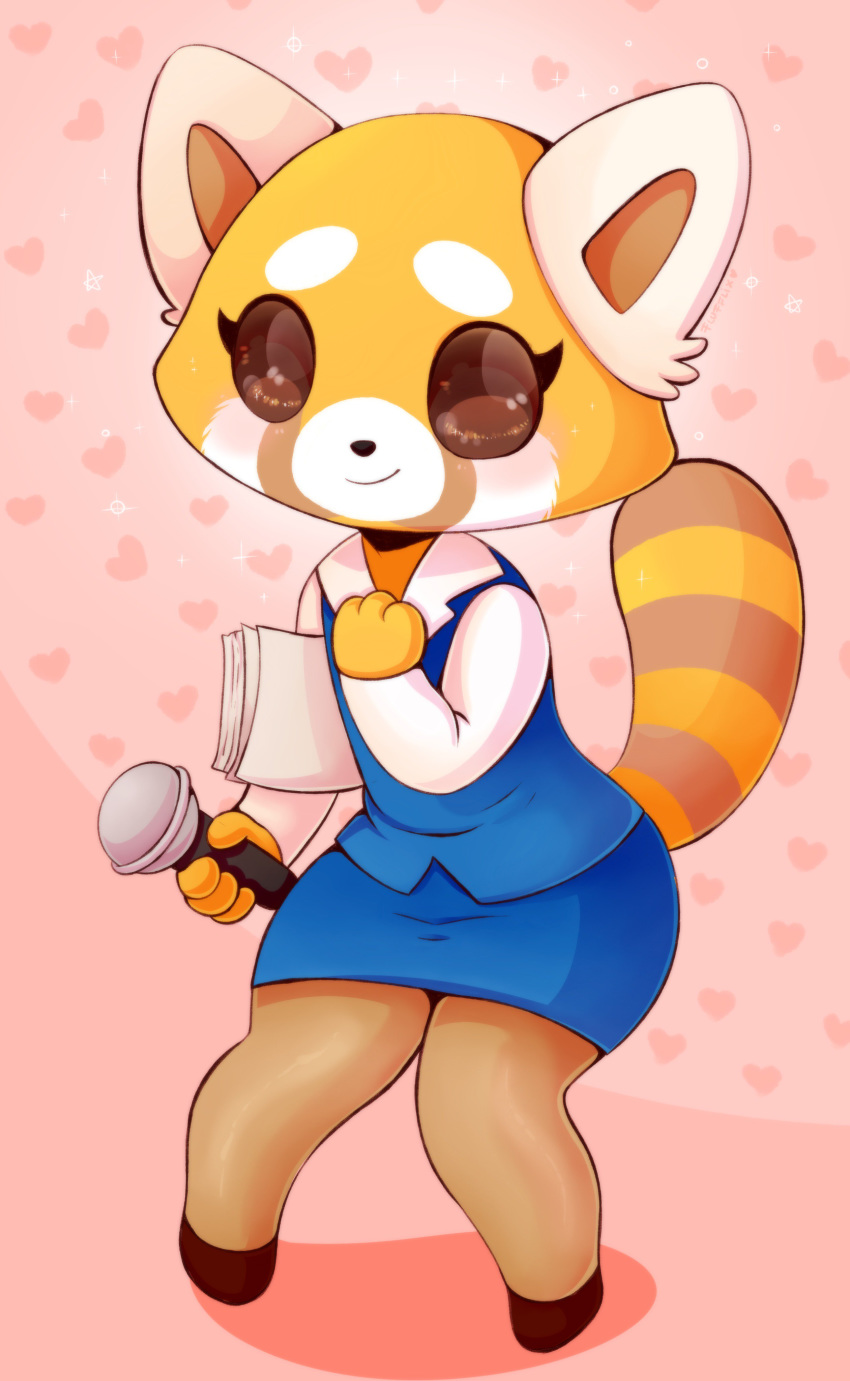 2018 aggressive_retsuko anthro clothed clothing digital_media_(artwork) female fur glitterysylveon mammal red_panda retsuko sanrio