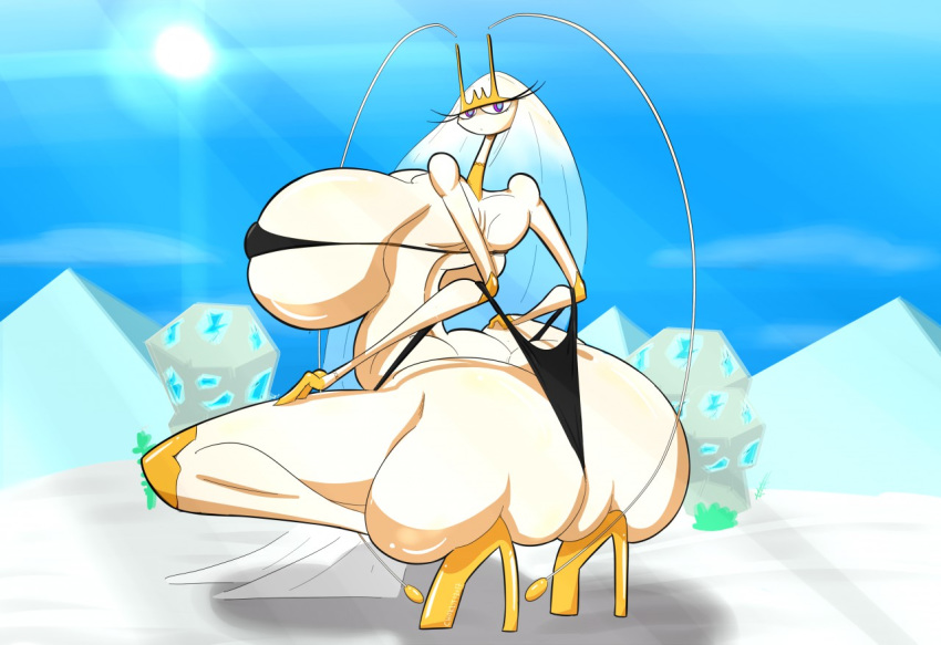 big_breasts big_butt bikini breasts butt clothing female huge_breasts huge_butt hyper hyper_breasts nintendo pheromosa pok&eacute;mon pok&eacute;mon_(species) swimsuit tasteofchoklit ultra_beast video_games