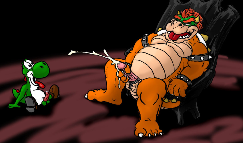 bowser nintendo super_mario_bros. tagme yoshi