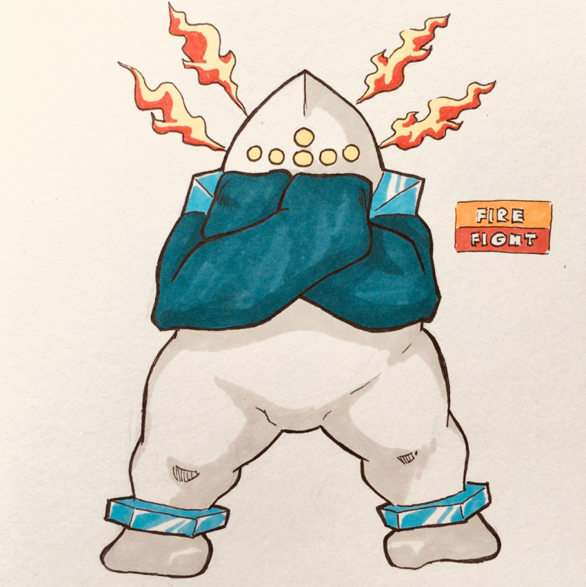 2018 alternate_color ambiguous_gender belly big_thighs biped blue_skin crossed_arms english_text fak&eacute;mon featureless_crotch featureless_feet fighting_stance fire firefightdex fist front_view full-length_portrait fused_toes gloves_(marking) golem hatching_(technique) hi_res humanoid ice ice_elemental legendary_pok&eacute;mon marker_(artwork) markings mfanjul mineral_fauna mixed_media multi_eye multicolored_skin nintendo no_pupils nude overweight overweight_ambiguous pen_(artwork) pok&eacute;mon pok&eacute;mon_(species) portrait pseudo_clothing regice shadow simple_background solo spread_legs spreading standing text toony traditional_media_(artwork) two_tone_skin video_games white_background white_skin wide_stance yellow_eyes