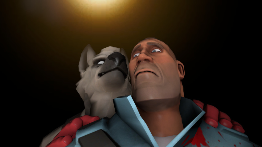 3d_(artwork) anthro canine dangerousragon digital_media_(artwork) human invalid_tag male mammal medic soldier source_filmmaker team_fortress_2 valve video_games wolf worried_expression