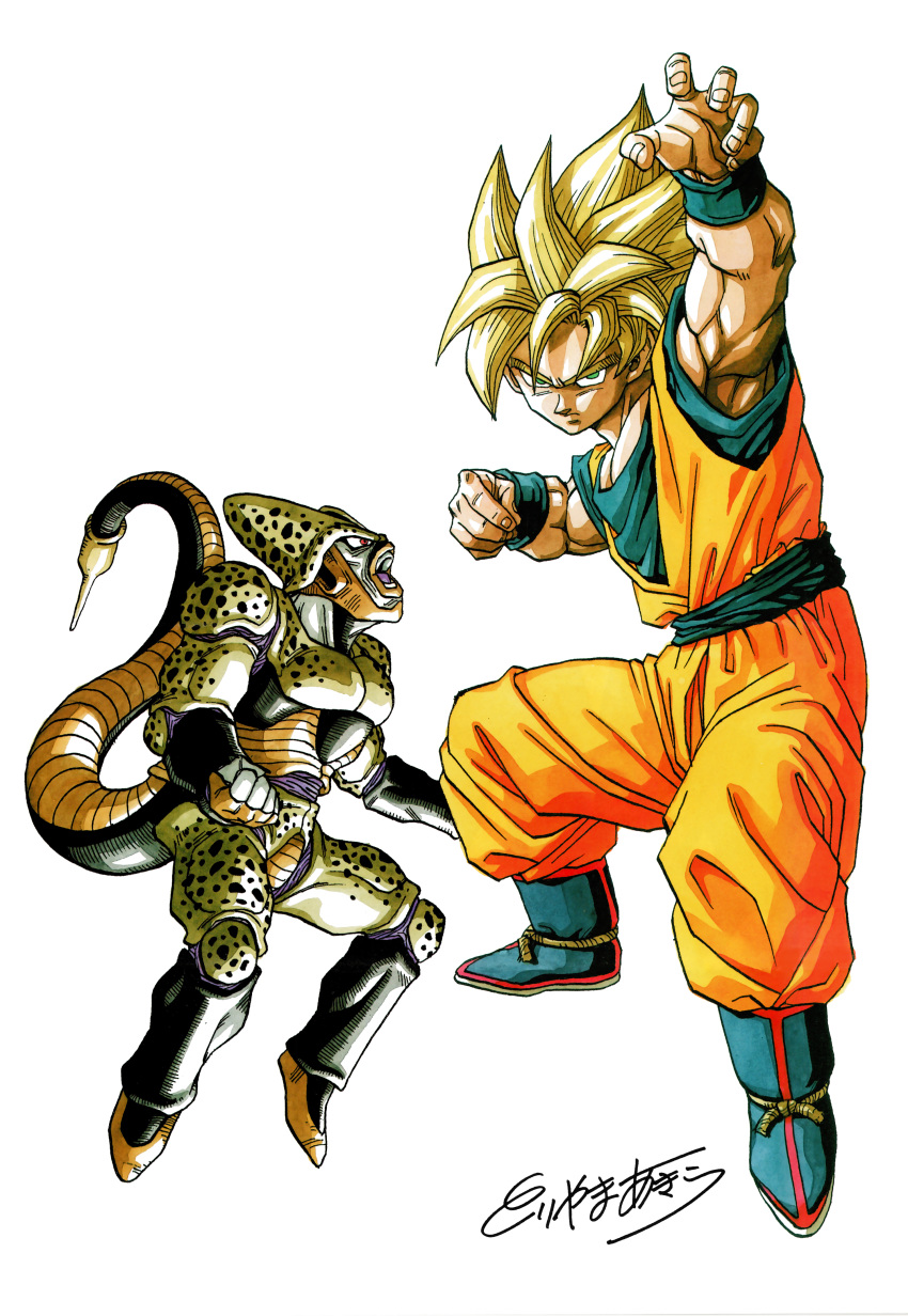 cell_(character) dragon_ball son_goku tagme toriyama_akira