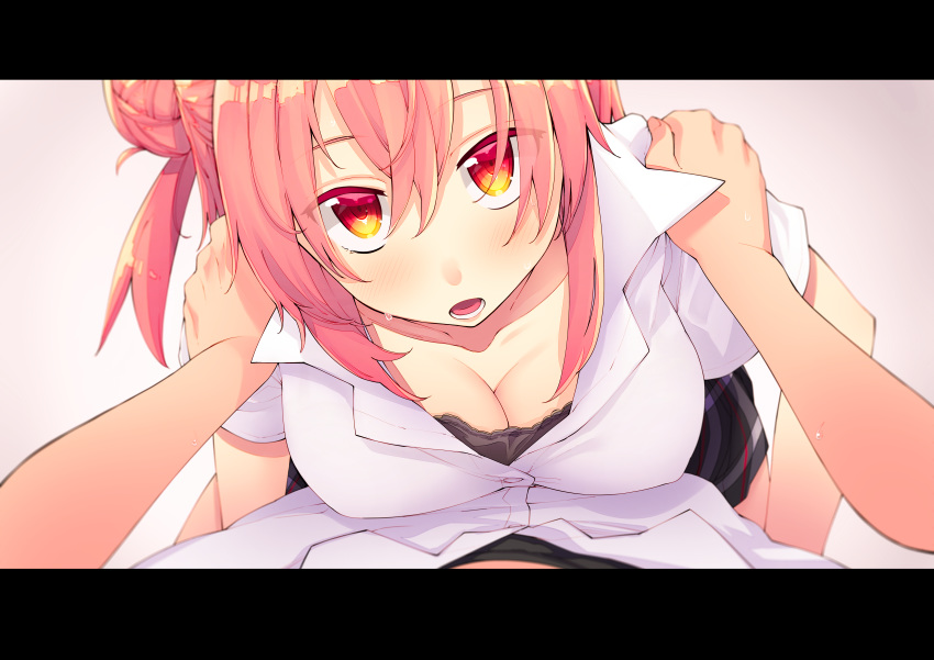 akino_sora bra cleavage erect_nipples seifuku yahari_ore_no_seishun_lovecome_wa_machigatteiru. yuigahama_yui