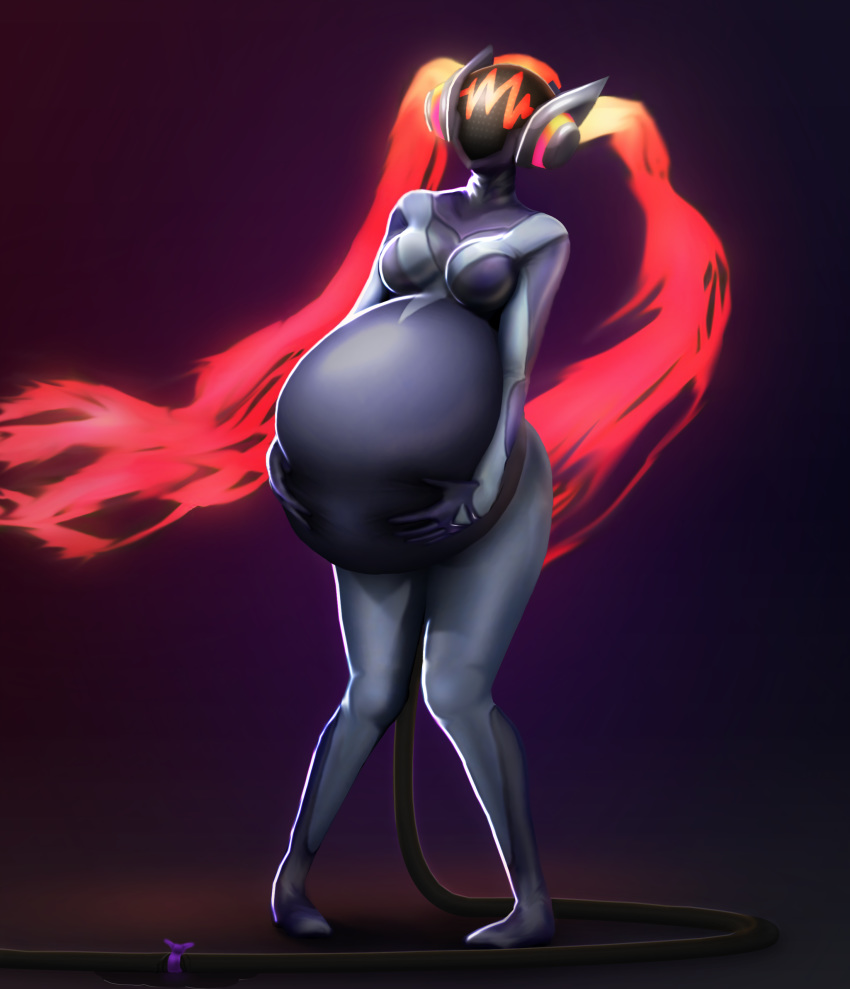 belly belly_expandion belly_inflation big_belly female hand_on_stomach hi_res human hyper hyper_belly inflation league_of_legends mammal not_furry raikovjaba riot_games solo sona_(lol) video_games