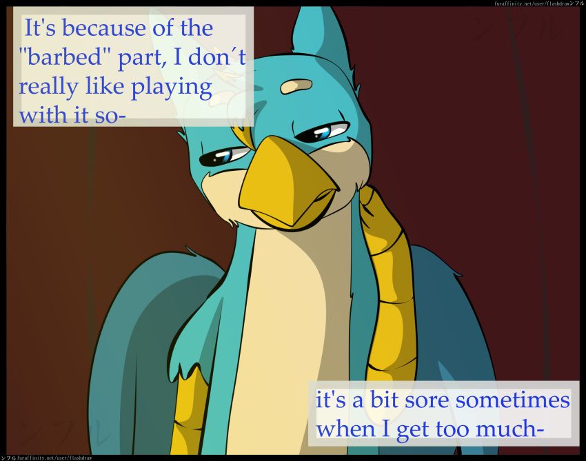 2018 avian blue_eyes card card_game comic dialogue digital_media_(artwork) feral flash_draw friendship_is_magic fur gallus_(mlp) gaming gryphon male mammal my_little_pony poker sitting solo standing