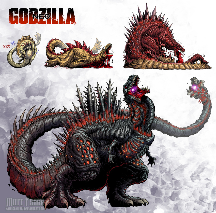 blood dinosaur evolution godzilla godzilla_(series) kaiju_samurai kaijuu monster_in_kamata monster_in_shinagawa mutation no_humans shin_godzilla toho_(film_company)