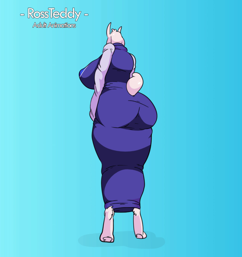 2018 animated big_breasts big_butt boss_monster breasts butt caprine clothing digital_media_(artwork) female mammal pornomagnum rossteddy solo thick_thighs toriel undertale video_games