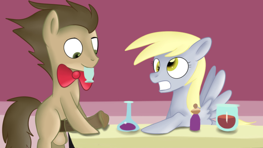 derpy_hooves_(mlp) doctor_whooves_(mlp) duo earth_pony equine friendship_is_magic hair horse jbond male mammal my_little_pony pegasus penis pony wings young