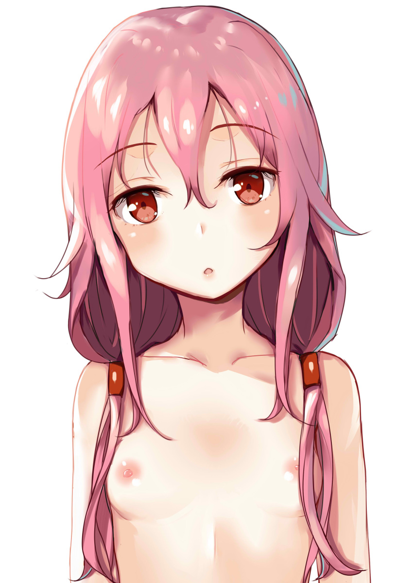 guilty_crown naked nipples pear_sauce yuzuriha_inori