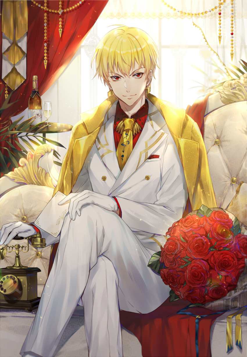 business_suit ekita_gen fate/grand_order fate/stay_night fate/stay_night_unlimited_blade_works gilgamesh_(fsn) male