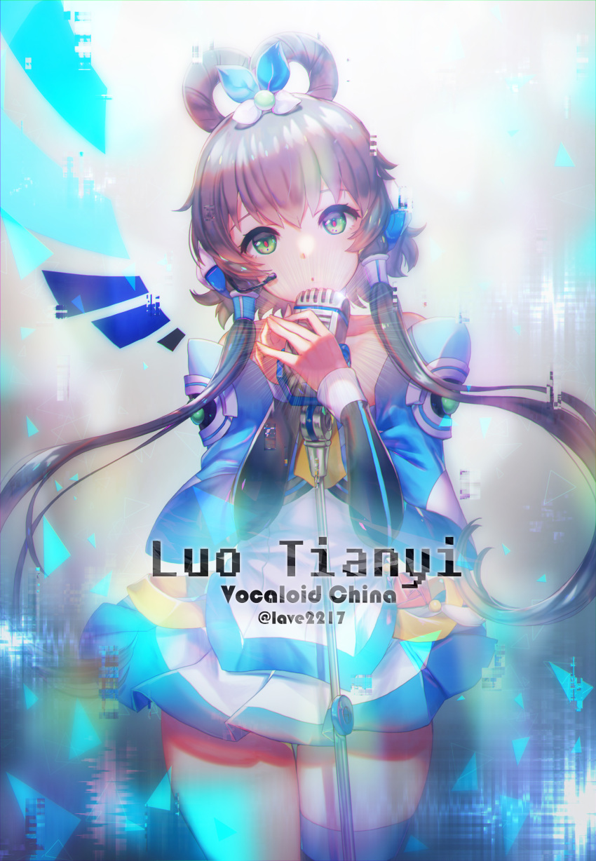 dress luo_tianyi thighhighs vocaloid y.i._(lave2217)