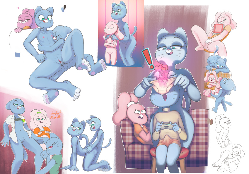 ! &lt;3 2018 4_toes 5_fingers age_difference ahegao all_fours anais_watterson anthro bedroom_eyes blue_eyes blue_fur bottomless breasts cartoon_network cat clothed clothing daughter digital_media_(artwork) doggystyle dress drockdraw erection fangs feline female flat_chested from_behind_position fur green_eyes group gumball_watterson half-closed_eyes hi_res incest lagomorph licking licking_lips looking_pleasured male male/female mammal masturbation mature_female mother mother_and_son musk navel nicole_watterson nipples nude open_mouth open_shirt panties parent paws pink_fur pussy rabbit raised_bra raised_skirt seductive sex simple_background sitting size_difference small_breasts smile sniffing son teasing the_amazing_world_of_gumball toes tongue tongue_out underwear undressing vaginal whiskers white_background young