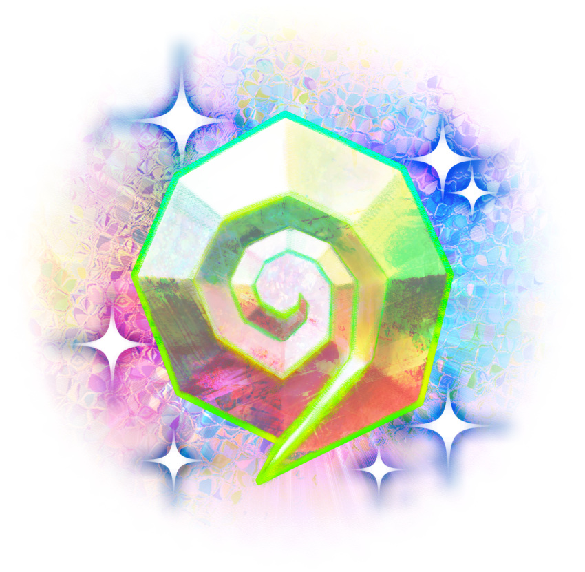 artist_request crystal dreamstone glowing highres mario_&amp;_luigi:_dream_team mario_&amp;_luigi_rpg mario_(series) no_humans object_focus official_art rainbow_gradient sparkle transparent_background