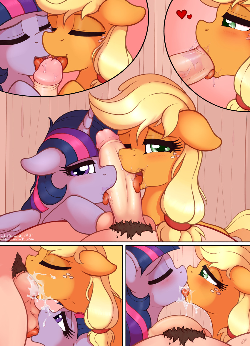 &lt;3 2018 absurd_res after_sex applejack_(mlp) ball_suck balls bedroom_eyes bestiality bisexual blonde_hair blush close-up cock_worship comic cum cum_in_mouth cum_inside cum_on_face deep_throat dripping earth_pony equine erection eyebrows eyelashes eyes_closed faceless_male feathered_wings feathers fellatio female female/female feral first_person_view flaccid floppy_ears freckles french_kissing friendship_is_magic green_eyes group group_sex hair hair_tie half-closed_eyes hi_res hooves horn horse human human_edit human_on_feral humanoid_penis interspecies kissing licking looking_at_viewer male male/female male_pov mammal multicolored_hair my_little_pony nude one_eye_closed open_mouth open_smile oral orgasm penis penis_grab penis_lick penis_on_face pony pubes purple_eyes purple_feathers ratofdrawn saliva seductive sex smile snowballing sucking threesome tongue tongue_out twilight_sparkle_(mlp) winged_unicorn wings