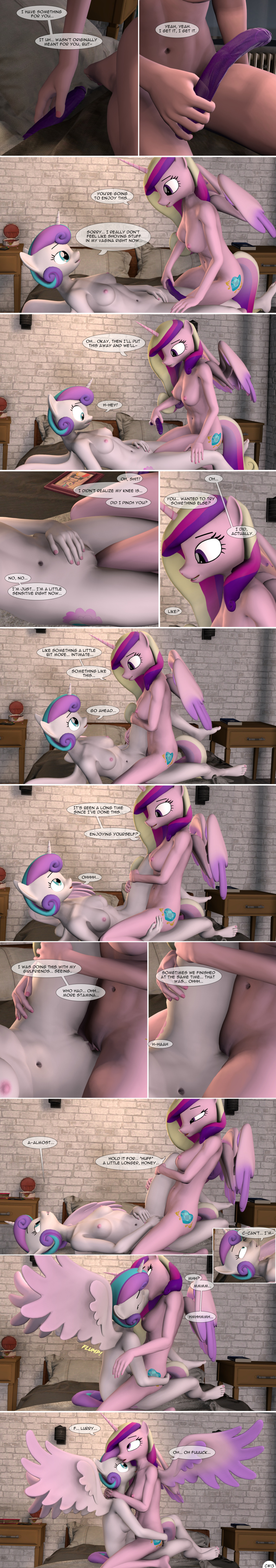3d_(artwork) absurd_res bed bedroom breasts comic daughter_(lore) dialogue digital_media_(artwork) dildo duo equid equine female female/female flurry_heart_(mlp) friendship_is_magic furniture genitals hasbro hi_res horn incest_(lore) long_image mammal mother_(lore) mother_and_child_(lore) mother_and_daughter_(lore) my_little_pony mythological_creature mythological_equine mythology parent_(lore) parent_and_child_(lore) parent_and_daughter_(lore) princess_cadance_(mlp) pussy sex sex_toy spud-arts tall_image tribadism vaginal winged_unicorn wings
