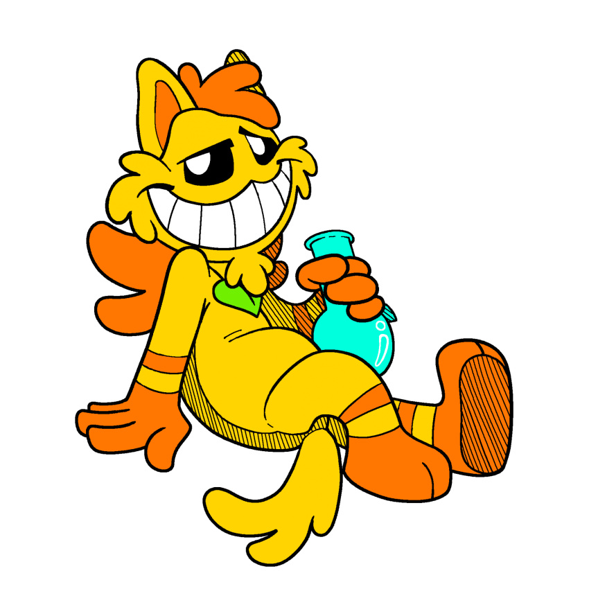 alien alpha_channel anthro bong canid drugs electronic_arts glass grox_(spore) hair hi_res jeremythegrox male mammal marijuana maxis_(ea) mullet orange_body plushie poppy_playtime simple_background smile smiling_critters solo spore_(game) tail teeth toony transparent_background
