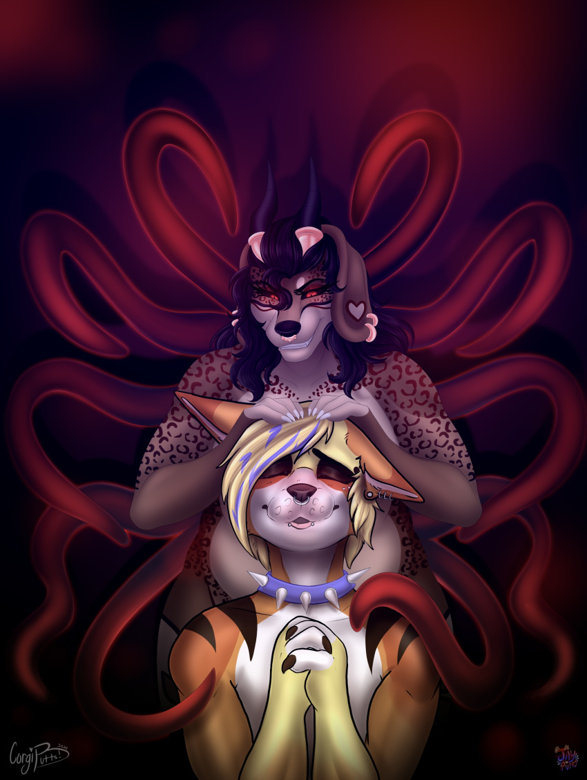 absurd_res anthro collaboration female female/female hi_res jaypuppy tentacles