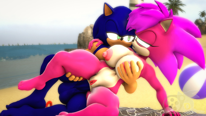 3d_(artwork) anal anal_penetration anthro balls beach beach_background breasts brother_(lore) brother_and_sister_(lore) digital_media_(artwork) duo eulipotyphlan eye_contact female genitals hedgehog hi_res holding_breast holding_leg holding_partner hug incest_(lore) juicyducksfm looking_at_another lying male male/female mammal muscular nude palm_tree penetration penis plant pussy sega sex sibling_(lore) sister_(lore) sonia_the_hedgehog sonic_the_hedgehog sonic_the_hedgehog_(series) sonic_underground source_filmmaker sport tree volleyball