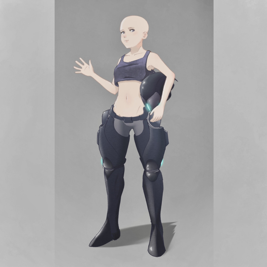 bald bald_girl f66x_(nier) highres nier nier_(series) nier_reincarnation