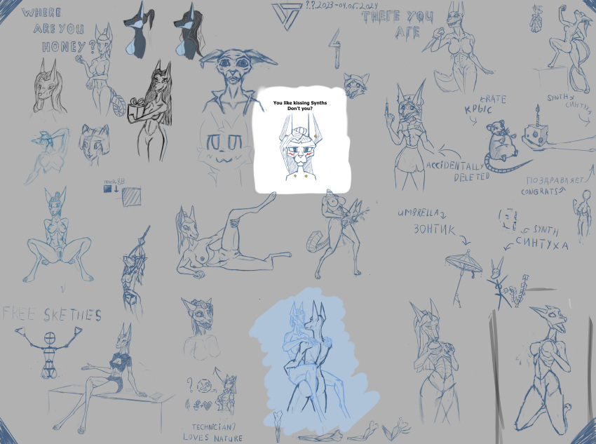 absurd_res animal_genitalia anthro big_breasts blush bodily_fluids breasts butt canid canine canis clothed clothing cum digital_media_(artwork) drawpile_(artwork) duo english_text erection female female/female genital_fluids genitals guide_lines gynomorph gynomorph/female gynomorph/gynomorph hair hi_res intersex intersex/female intersex/intersex intersex_penetrating jackal looking_at_viewer male mammal nipples nude open_mouth penetration penis pussy sex simple_background sketch sketch_page smile solo synth_(disambiguation) tail text the_dark_skull tongue vaginal