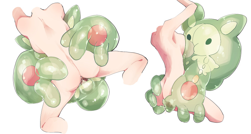 2018 3_fingers back_boob big_breasts biped black_eyes breast_suck breasts butt butt_grab digital_drawing_(artwork) digital_media_(artwork) dot_eyes duo faceless_female female goo_creature green_body hand_on_butt hi_res high-angle_view human interspecies japanese jinnai light_skin lying male male_focus male_penetrating mammal multicolored_body multiple_positions nintendo nipples nude on_back open_mouth orange_body penetration penis pok&eacute;mon pok&eacute;mon_(species) pok&eacute;philia pussy_juice red_body reuniclus reverse_missionary_position sex simple_background solo_focus sucking tan_skin translucent translucent_body vaginal vaginal_penetration video_games waist_grab white_background