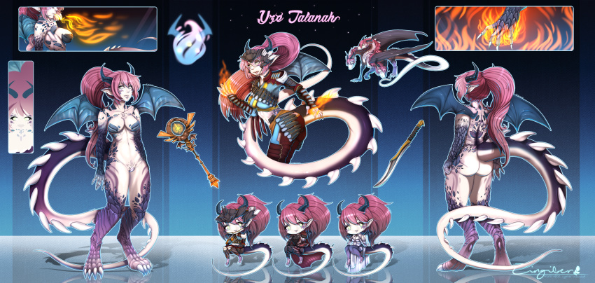 chibi dragon fire humanoid outfits zingiber