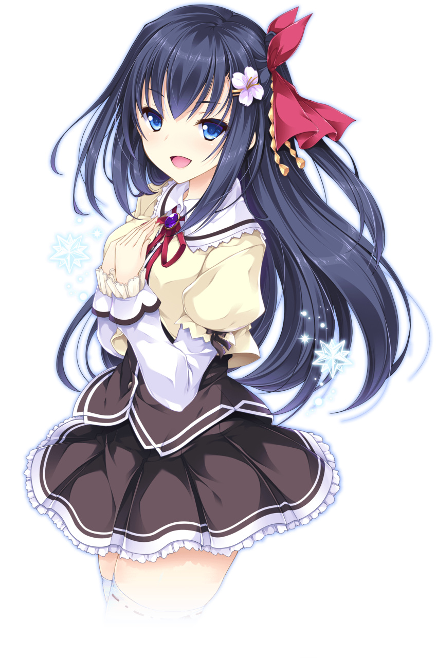 ensemble_(company) otome_ga_musubu_tsukiyo_no_kirameki seifuku shijou_ran tagme thighhighs transparent_png