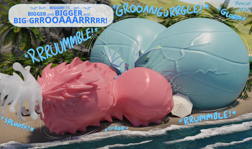 2026 3d_(artwork) ball balls balls_expansion beach beach_ball big_balls big_knot big_penis blender_(artwork) blue_body blue_scales bodily_fluids bonzaipalmtree cum dialogue digital_media_(artwork) dragon english_text excessive_cum excessive_genital_fluids expansion feral genital_expansion genital_fluids genitals hi_res huge_balls huge_knot huge_penis hyper hyper_balls hyper_cum hyper_genitalia hyper_knot hyper_penis immobile inflatable knot knotted_penis male mythological_creature mythological_scalie mythology onomatopoeia open_mouth orgasm orgasm_face parasol penile_spines penis penis_bigger_than_body penis_expansion roaring scales scalie sea shoreline solo sound_effects text thick_penis tropical water wave widescreen wings zai_(bonzaipalmtree)