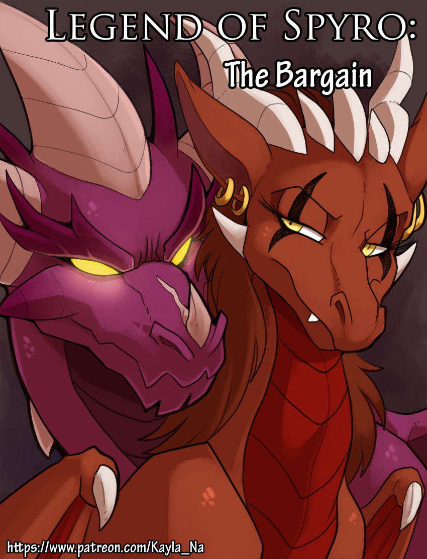 comic conditional_dnp dragon fangs female kayla-na male malefor spyro_the_dragon video_games