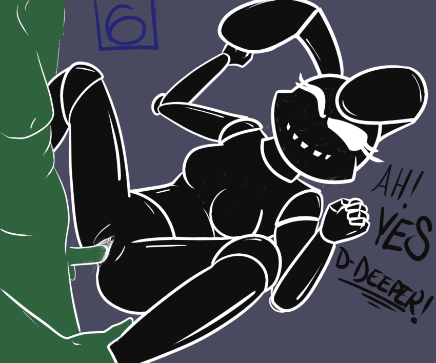 2018 animatronic bombay_(artist) breasts butt cum cum_on_face female five_nights_at_freddy's five_nights_at_freddy's_2 lagomorph machine male male/female mammal pussy rabbit robot shadow shadow_bonnie_(fnaf) video_games