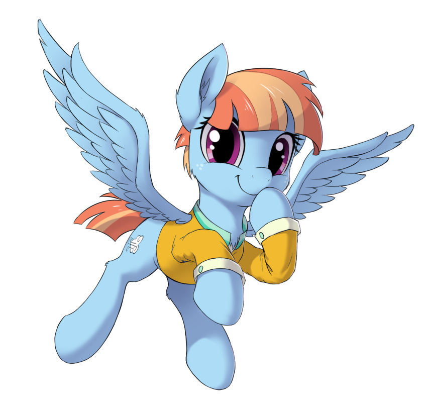 2018 alpha_channel blue_feathers bottomless chest_tuft clothed clothed_feral clothing cute cutie_mark draconidsmxz equine eyelashes feathered_wings feathers female feral flying freckles friendship_is_magic fur hair hooves inner_ear_fluff looking_at_viewer mammal my_little_pony orange_hair pegasus portrait purple_eyes shirt short_hair short_tail simple_background smile solo spread_wings transparent_background tuft windy_whistles_(mlp) wings