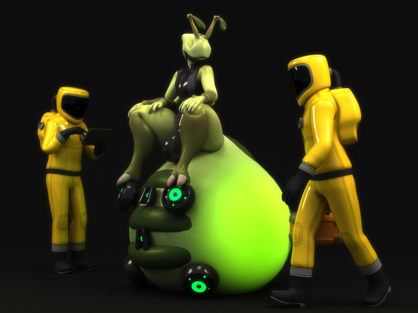 3d_(artwork) 4_arms alien ant antennae anthro anthroanim arthropod bulge clothed clothing digital_media_(artwork) gas_mask group hazmat_suit hi_res honeypot_ant human insect male mammal mask multi_arm multi_limb sitting standing vin_the_alien_honeypot_ant