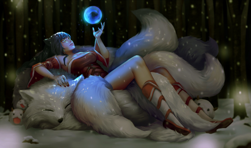 ahri_(league_of_legends) league_of_legends ling_(vivianling) tagme