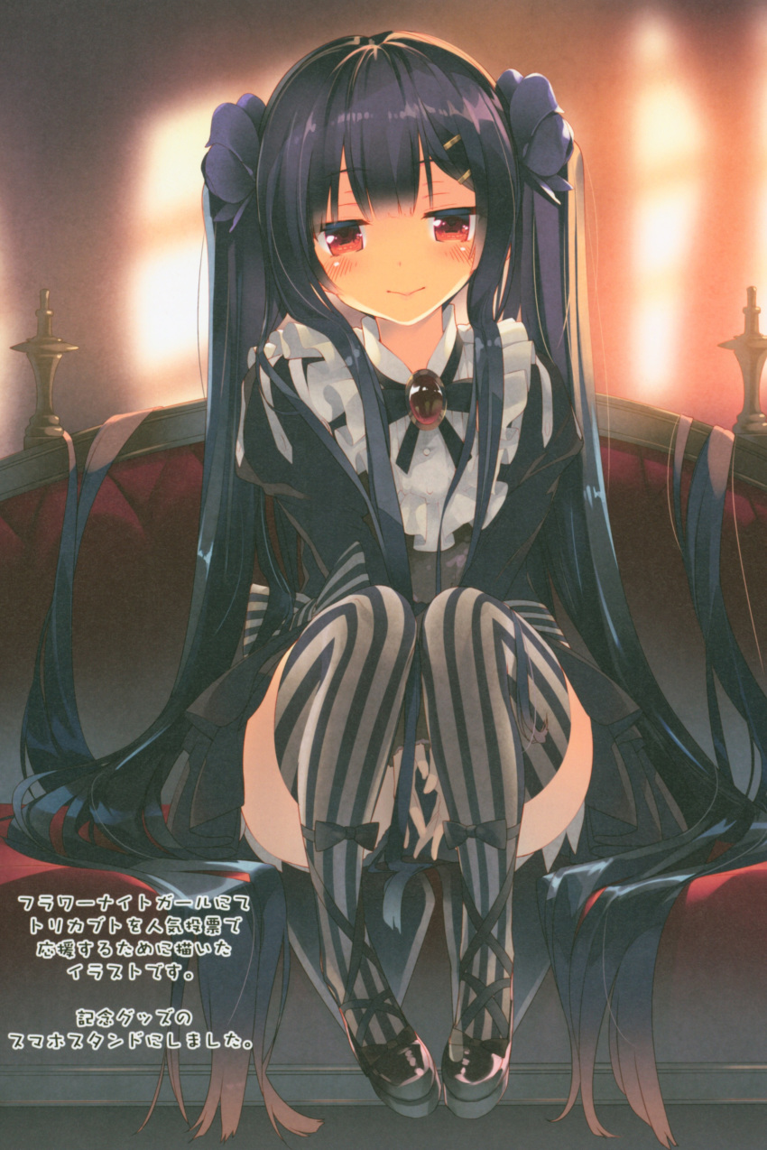 dress gothic_lolita lolita_fashion paper_texture tagme thighhighs