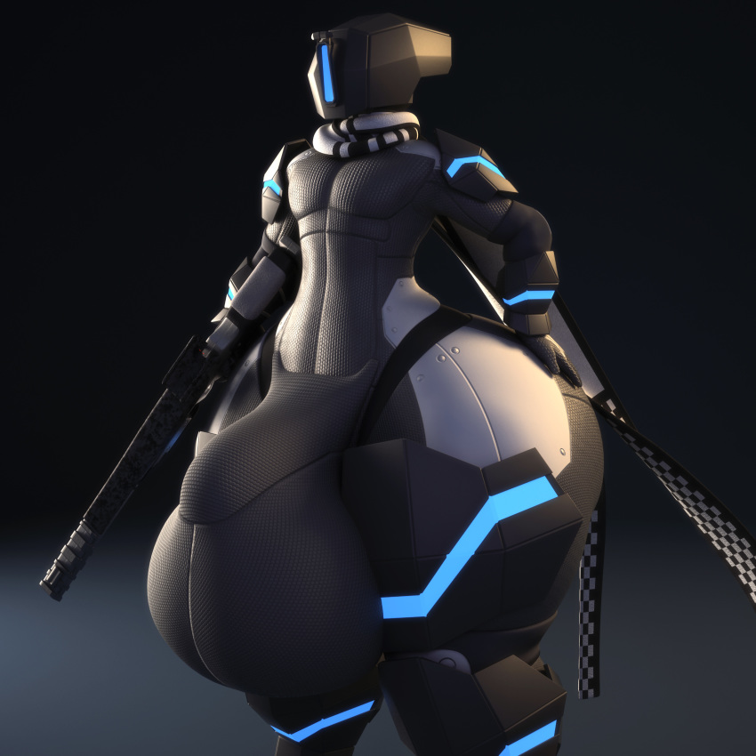 2018 3d_(artwork) anthroanim armor assault_rifle balls big_balls bulge digital_media_(artwork) gun hi_res holding_object holding_weapon huge_balls huge_thighs humanoid hyper hyper_balls hyper_bulge hyper_thighs machine male not_furry pose ranged_weapon rifle robot s.o.r.u. simple_background solo standing thick_thighs weapon wide_hips