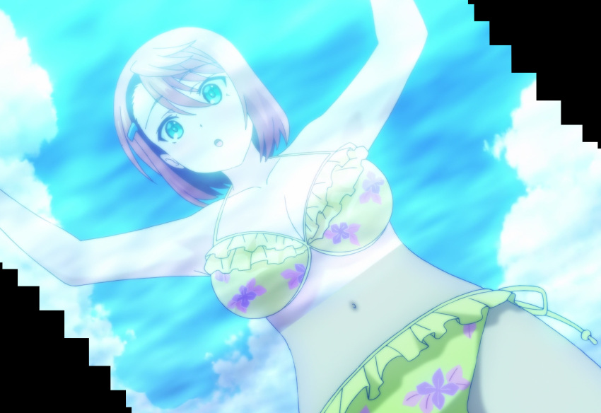 bikini breasts cleavage large_breasts miyazaki_chisaki navel screencap stitched swimsuit tagme third-party_edit yuragisou_no_yuuna-san