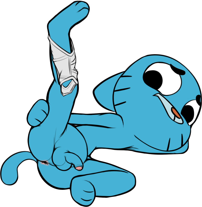 anthro anus balls c0nnerc00n cartoon_network cat cub feline gumball_watterson male mammal penis solo the_amazing_world_of_gumball young