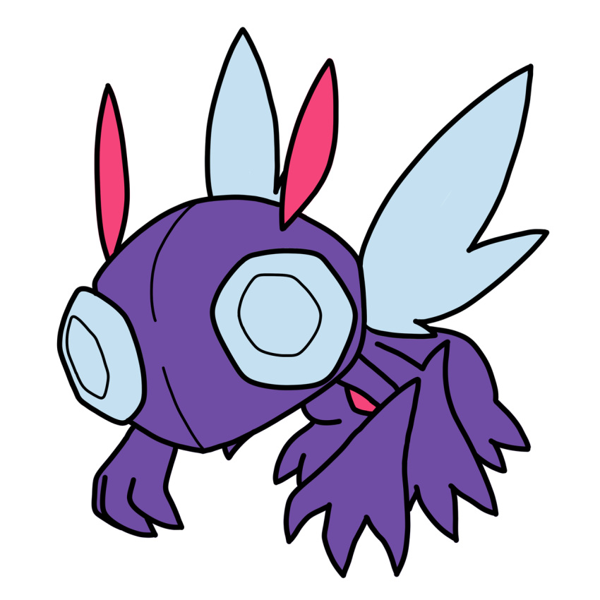 2018 2_toes 3_fingers 4_arms alternate_species ambiguous_gender antennae arthropod biped blue_eyes blue_wings bugdex compound_eyes digital_drawing_(artwork) digital_media_(artwork) fak&eacute;mon flying front_view full-length_portrait insect insect_wings multi_arm multi_limb nintendo pok&eacute;mon pok&eacute;mon_(species) portrait purple_body red_antennae ricky_hoffman sableye simple_background solo suspended_in_midair toes toony video_games white_background wings