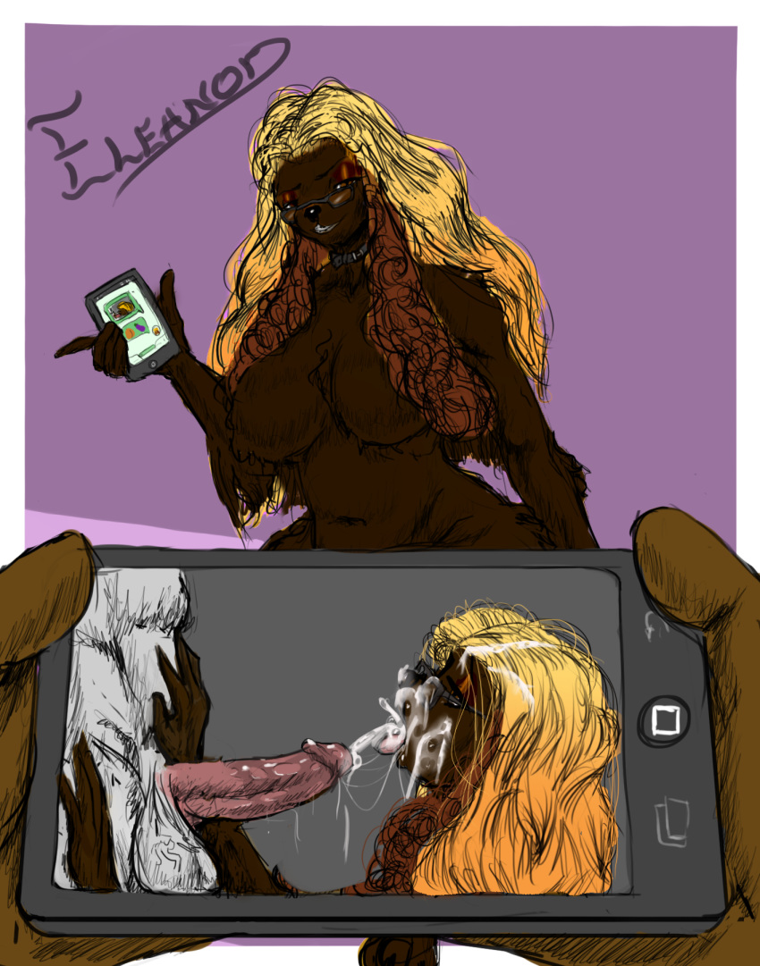 anthro balls big_breasts big_penis breasts canine collar dog dreamy_pride duo eleanor fellatio female fluffy fur hair horny_(disambiguation) humanoid_penis invalid_color invalid_tag long_hair male male/female mammal mobile_(disambiguation) nude oral penetration penis precum saliva sassy sex solo spaniel thick_thighs wide_hips