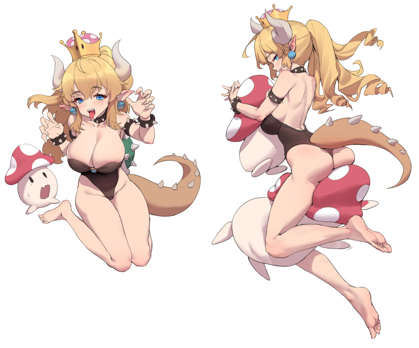 barefoot bowsette muloli super_mario_bros tagme