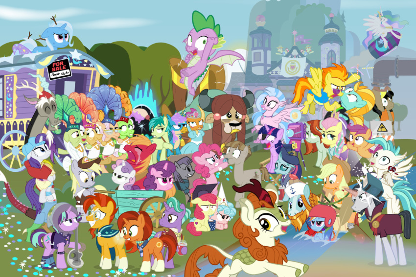 2018 angry annoyed apple_bloom_(mlp) apple_rose_(mlp) applejack_(mlp) armor auntie_applesauce_(mlp) autumn_blaze_(mlp) avian beverage big_macintosh_(mlp) blonde_hair blue_eyes book bovine camera cardboard chancellor_neighsay_(mlp) changeling clothed clothed_feral clothing cowboy_hat cozy_glow_(mlp) crowd crying derpy_hooves_(mlp) director discord_(mlp) dm29 draconequus dragon dress earth_pony equine eye_patch eyes_closed eyewear female feral firelight_(mlp) fish fishing_rod fluttershy_(mlp) friendship_is_magic gallus_(mlp) geode glitter gloves_(marking) golden_delicious_(mlp) goldie_delicious_(mlp) granny_smith_(mlp) green_eyes group gryphon hair hat helmet hippogryph hipster horn horse kirin leaking levitation lightning_dust_(mlp) magic male mammal marine markings maud_pie_(mlp) mudbriar_(mlp) multicolored_hair my_little_pony ocellus_(mlp) open_mouth pegasus pink_hair pinkie_pie_(mlp) pony portal princess_celestia_(mlp) progress_bar punk purple_eyes purple_hair rainbow_dash_(mlp) rainbow_hair rarity_(mlp) red_hair rocket rockhoof_(mlp) rulebook sandbar_(mlp) school scootaloo_(mlp) seahorse shutterbug_(mlp) silverstream_(mlp) skinsuit smile smolder_(mlp) socks_(marking) spike_(mlp) spitfire_(mlp) starlight_glimmer_(mlp) stellar_flare_(mlp) sugar_belle_(mlp) sun sunburst_(mlp) sunglasses sweetie_belle_(mlp) tears terramar_(mlp) tight_clothing trixie_(mlp) twilight_sparkle_(mlp) two_tone_hair unicorn wagon winged_unicorn wings wonderbolts_(mlp) yak yona_(mlp)