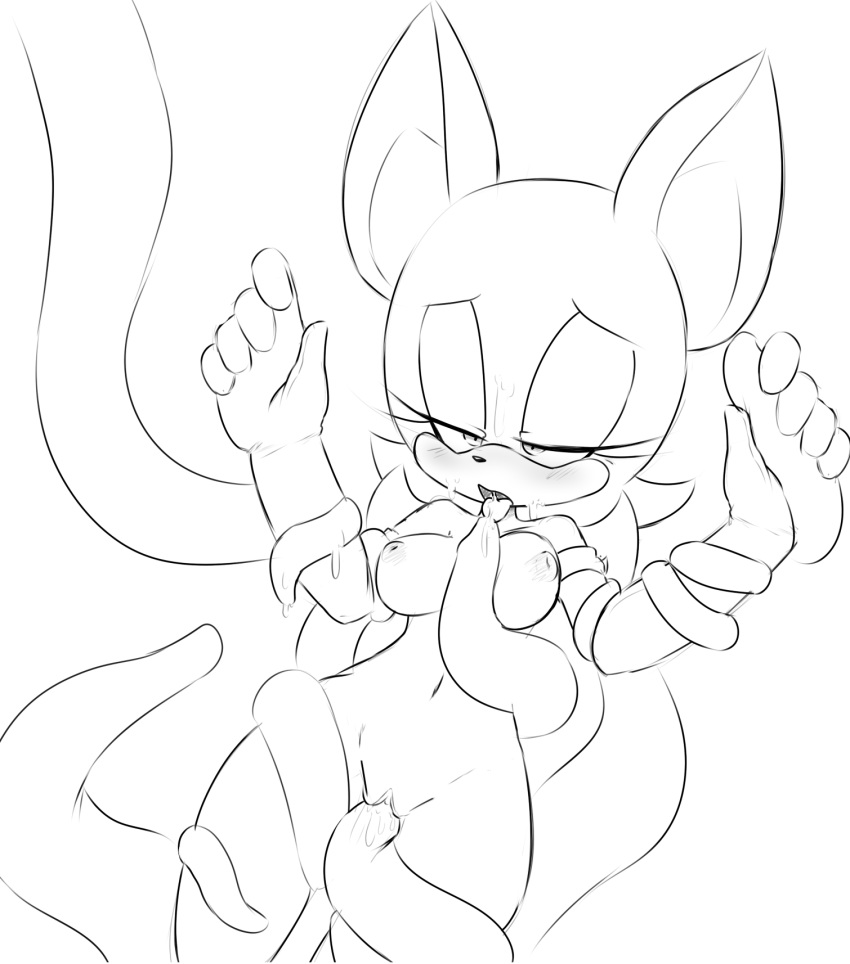 ahegao anthro bat blush breasts clothed clothing eyelashes female gloves hearlesssoul looking_pleasured mammal membranous_wings nipples open_mouth penetration pussy rouge_the_bat simple_background sonic_(series) tentacles tongue tongue_out vaginal vaginal_penetration white_background wings