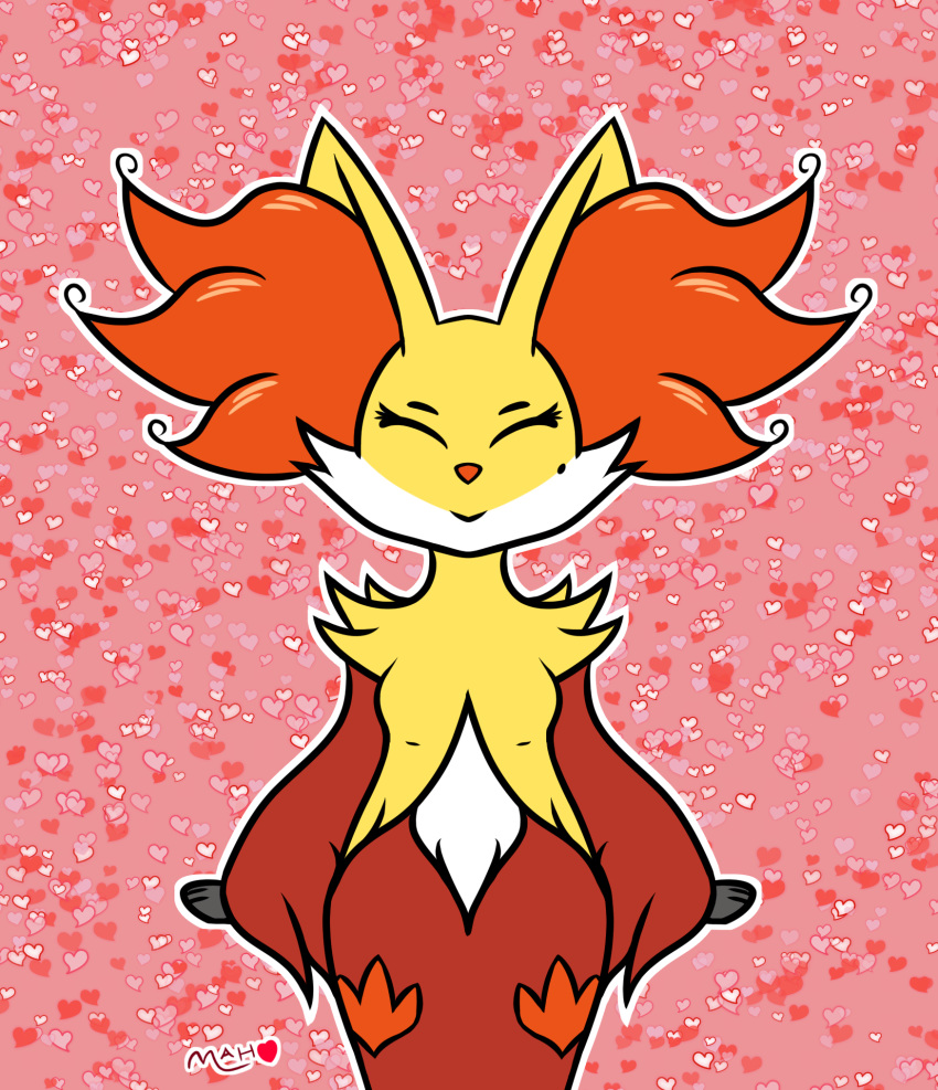 &lt;3 anthro beauty_mark delphox female hi_res inner_ear_fluff mahoxy nintendo pok&eacute;mon pok&eacute;mon_(species) solo video_games