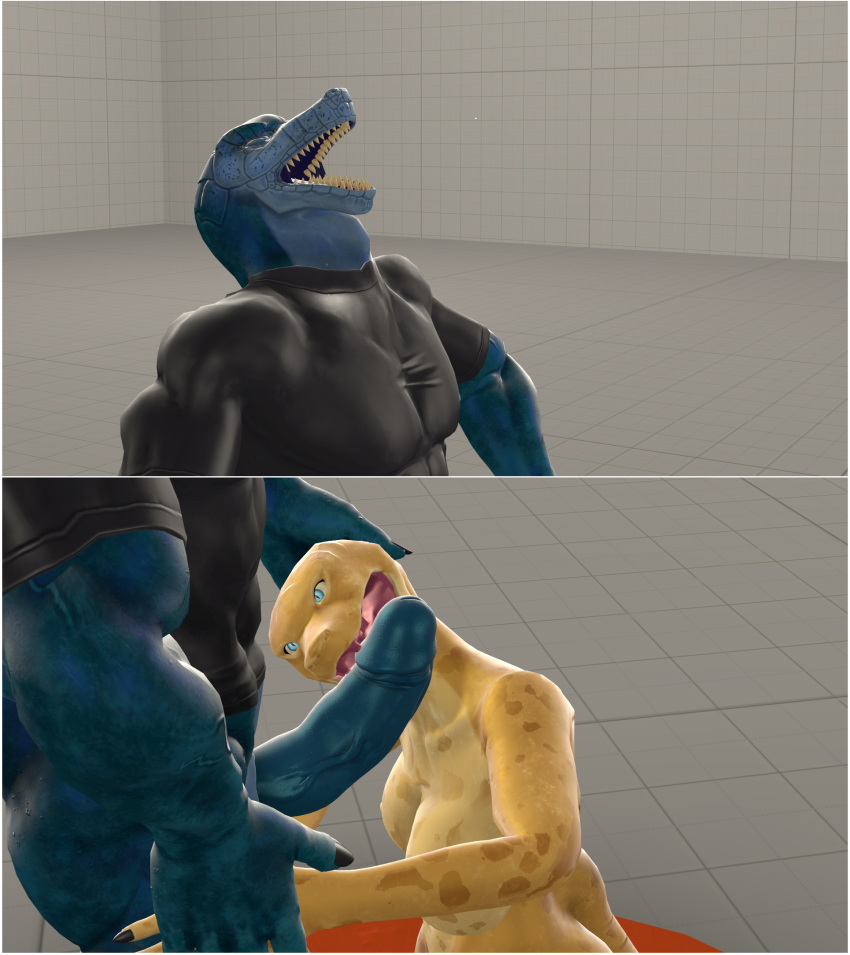 3d_(artwork) anthro bite cock_and_ball_torture digital_media_(artwork) female lizard male male/female penis penis_bite petruz rafe93 reptile scalie snake source_filmmaker teeth