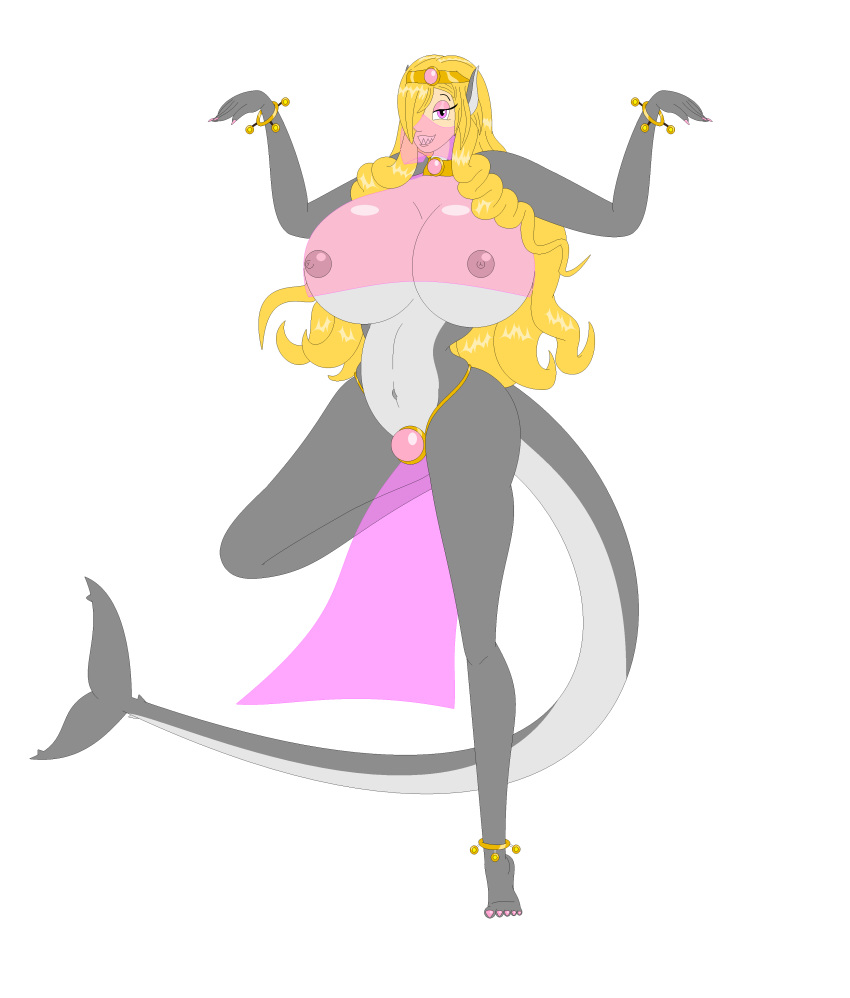 anthro belly big_(disambiguation) breasts dancing female fish great human invalid_color mammal marine shark