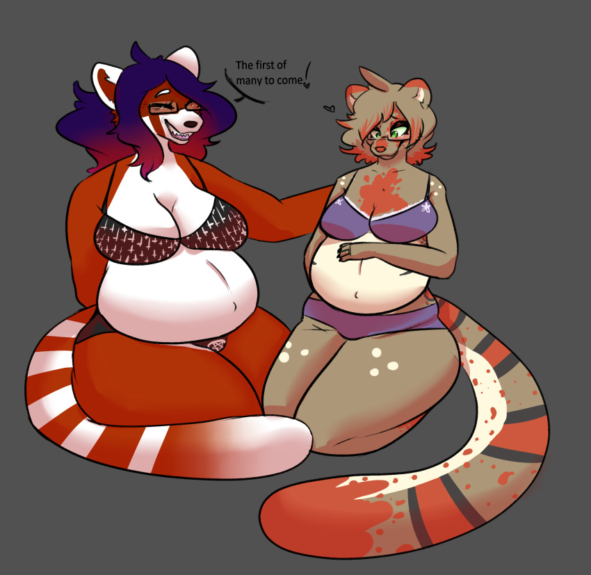 eyewear female genet glasses mammal pregnant red_panda rilewd riley viverrid