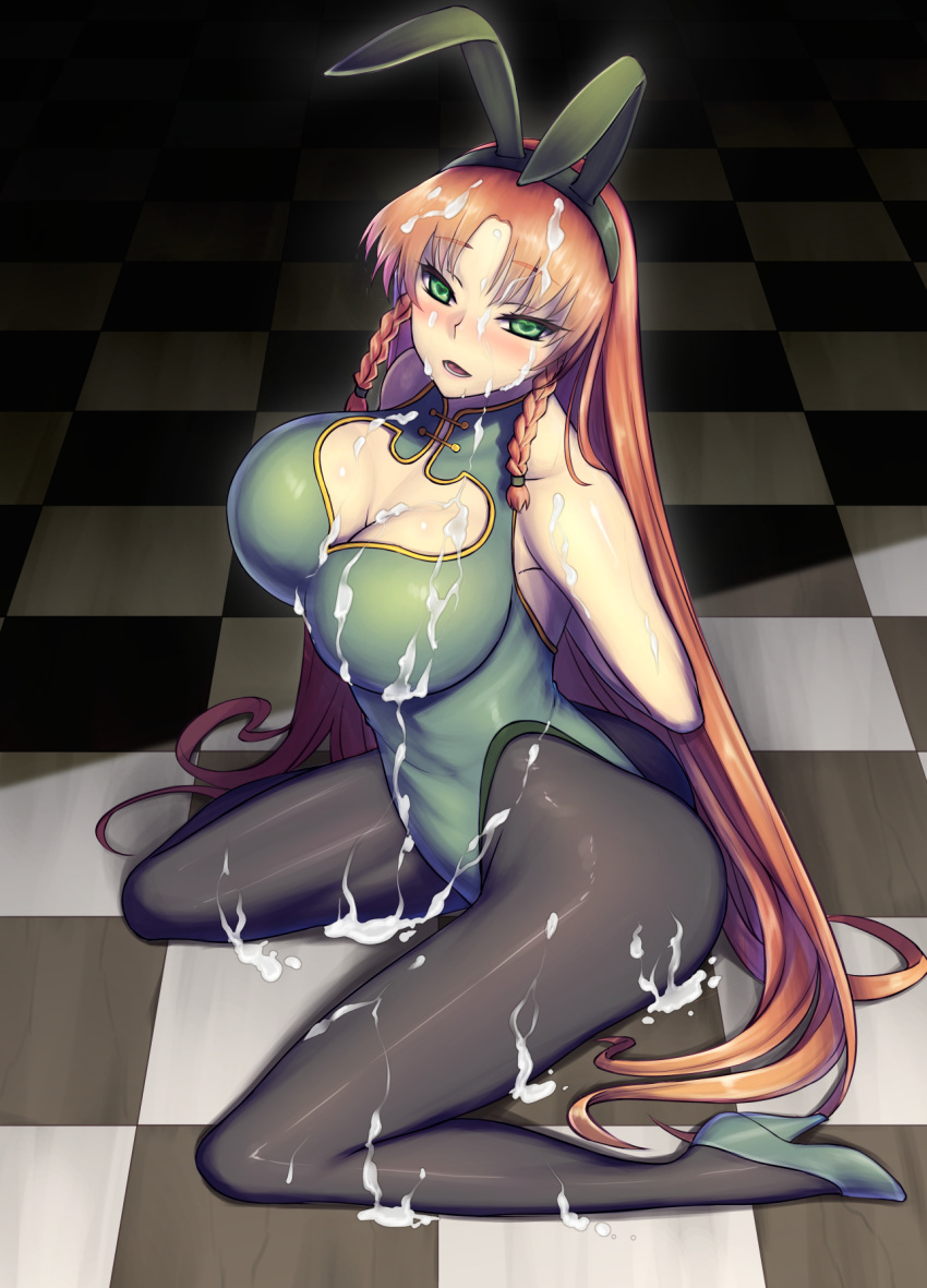 animal_ears bunny_girl cum hong_meiling jonylaser touhou