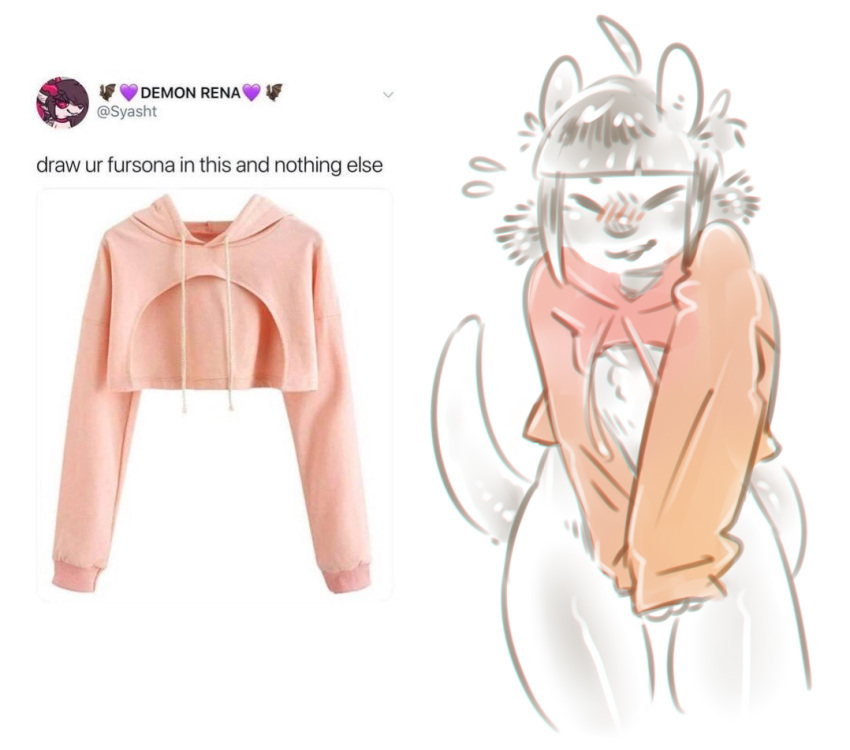 anthro blush bottomless clothed clothing drawyourfursona girly hoodie male mammal mustelid otter panken shy simple_background standing sweater twitter_hoodie
