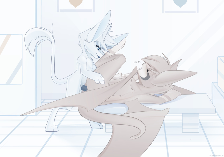 &lt;3 ambiguous_gender anthro blue_eyes blue_penis duo dust:_an_elysian_tail fidget girly guardian_spirit invalid_tag male mammal nimbat ori ori_and_the_blind_forest penis simple_background size_difference small_dom_big_sub video_games warden006